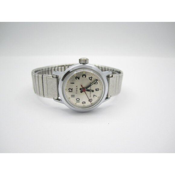 Vtg Women Timex Hand Wind Mechanical Analog 24mm Round Watch (H991) - Picture 9 of 12